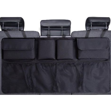 Sac de rangement grande capacité en tissu Oxford pour coffre de SUV, sac pour dossier de siège arrière, poche en filet (1/5)