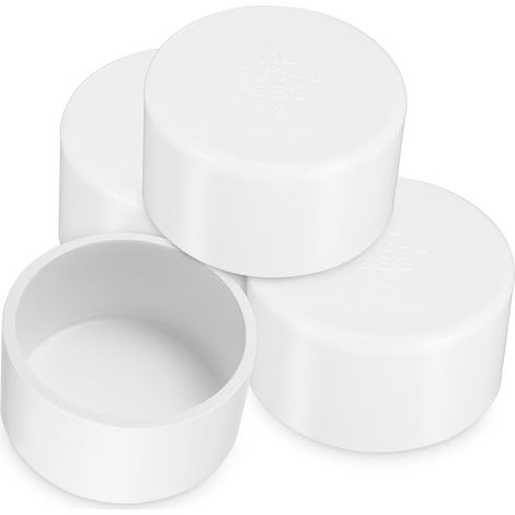 4 Stück Pvc Rohr Endkappen Sprinklerkappen aus stabilem Pvc