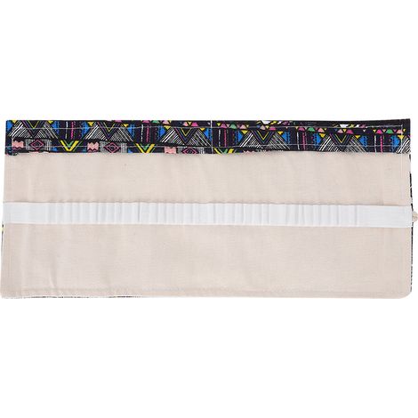 Étui à crayons en toile roulante ethnique 36 emplacements, pochette de rangement pour fournitures artistiques scolaires, sac à stylos pour étudiants. (1/5)