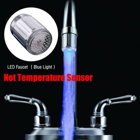 Lumière LED pour Robinet - Indicateur de Température - Vert Rouge Bleu - Pour Évier et Lavabo - 1 Pièce (1/5)