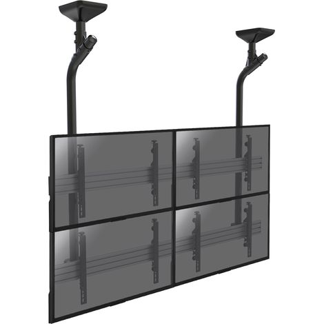 Support plafond mur d'images pour 4 écrans TV 45''-55'' (1/3)