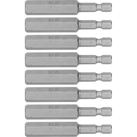 8 pièces embouts de vissage hexagonaux 10mm, acier allié haute dureté, magnétiques, S1/4 65mm pour perceuse (1/5)