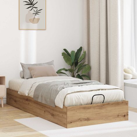 Ottoman Bettgestell Artisan-Eiche 100 x 200 cm Holzwerkstoff (1/5)