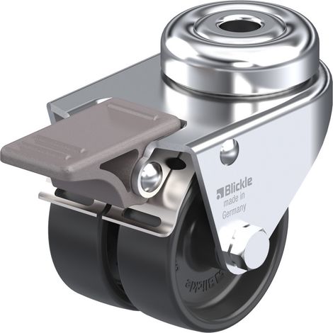 Blickle 276394 LMDA-POA 50G-FI Doppel-Lenkrolle Rad-Durchmesser: 50 mm Tragfähigkeit (max.): 80 kg 1