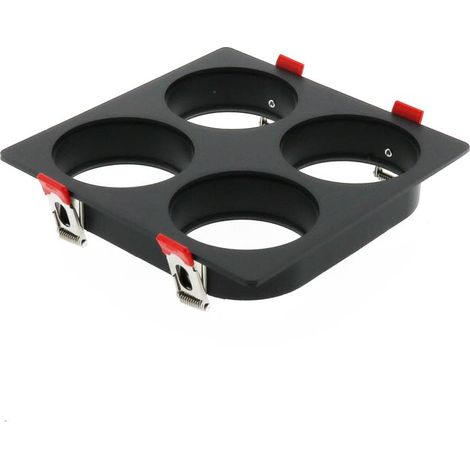 IluminaShop - Aro de Empotrar Negro Para 4 Modulos 10W Serie Cobfix (1/3)