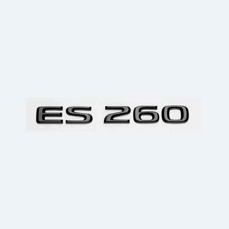 (Noir brillant ES260, Style 36) - Autocollant 3D en métal pour coffre arrière de voiture, compatible avec les Lexus ES200, ES240, ES250, ES300 et ES350. Emblème chromé noir brillant. (1/5)