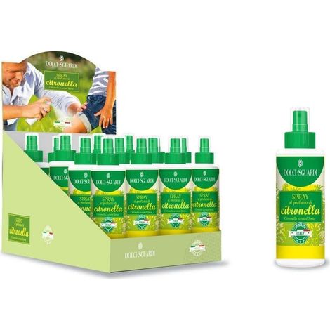 TrAdE Shop Traesio - Set 12 Flaconcini Igienizzante Spray Al Profumo Di Citronella Antizanzare 005328 - (1/2)