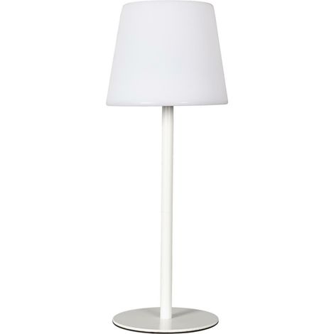 LÁMPARA DE MESA USB blanca 3 niveles de brillo elegante (1/5)