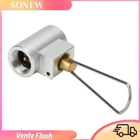 Sonew Manette de vitesse de convertisseur de gaz Outdoor Gas Tank Refill Valve Aluminum Alloy Frosted Gas Tank sport materiel (1/5)