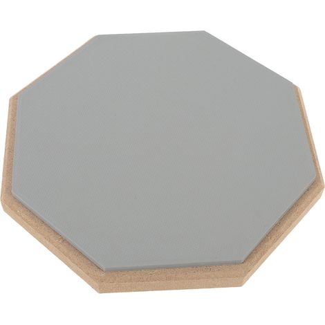 Tapis de batterie silencieux en caoutchouc de 20 cm (8 pouces) avec 2 paires de baguettes grises (1/5)