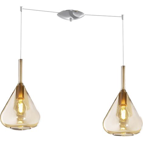 Lampadario top light kona 1177 cr s2 s am e27 led lampada soffitto moderna
