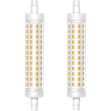 Ampoule LED R7s 118mm, Blanc Chaud 3000K 12W R7s LED Double Extrémité Lampe Linéaire Remplace 120W J118 Lampe Halogène, 1500LM, AC 220V-240V, Non Dimmable, Lot de 2 (1/5)