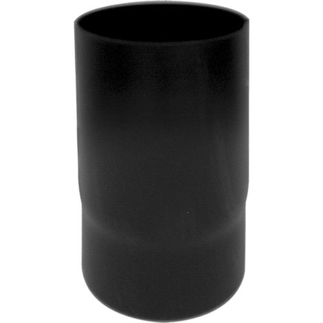 Tubo de chimenea de 0,25 m DN 120 esmaltado negro para estufa de leña de 600 grados CE Fabricado en Italia