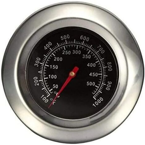 Thermomètre en Acier Inoxydable pour Barbecue, Thermometer de Barbecue BBQ Grill avec Sonde (1/5)