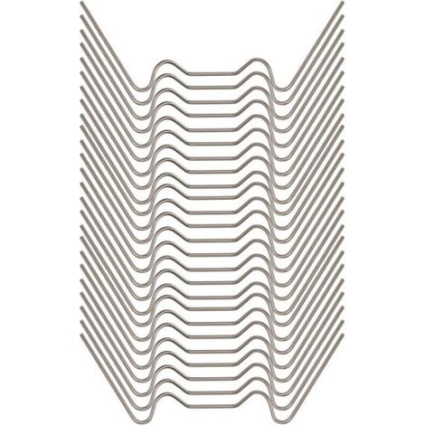 100 Pcs Clips de Vitrage pour Serre7.51.5cm Clip de Vitrage Type W Clips de Vitrage pour Serre de Jardin Clips pour Vitre de Serre Acier Inoxy pour Fixation de Verre de Serre Effet de Serre