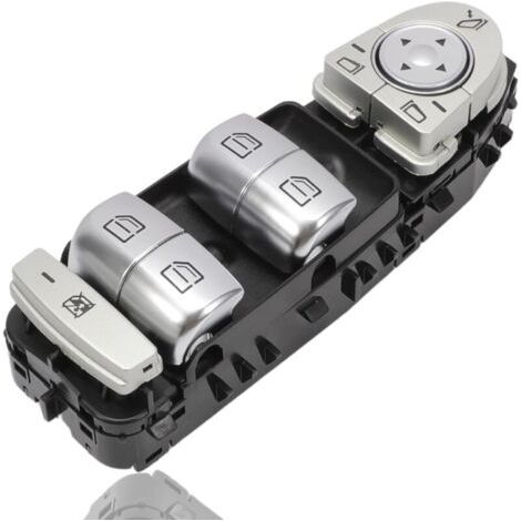 Elektrischer Fensterheberschalter, kompatibel mit Mercedes-Benz C-Klasse W205 AMG S205 GLC X253 A-Klasse, Fensterheberknopf Fahrerseite 2229056800 2059056811