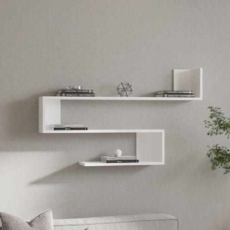 Estante Deliceto, 3 Niveles, 120x20x71h cm Blanco (1/4)