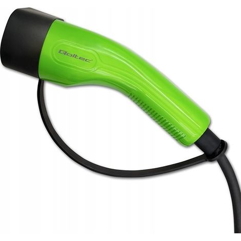 Qoltec Mobile EV Car Charger Adjustable 2in1 Type2  SCHUKO  3.5kW  230V  LCD  Portable  Wallbox  5m (1/3)