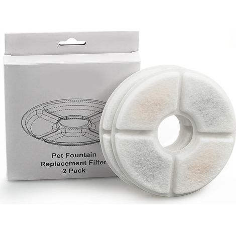 Lot de 8 filtres de remplacement pour fontaine à eau pour chat, filtration pour distributeur d’eau automatique animale (1/5)