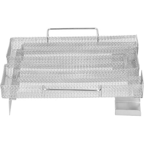 Générateur de Fumée Froide en Forme M pour Barbecue, Fumoir à Froid/Chaud avec Grille de Cuisson (1/5)
