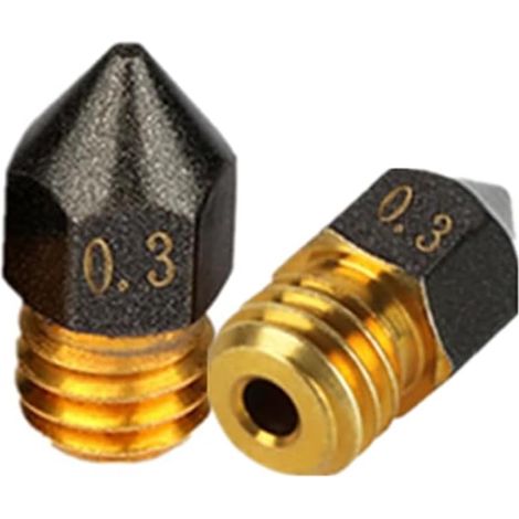 2 Stück 3D-Druckerzubehör Volcanic Brass Düse MK8 - 0,3/1,75 mm für 1,75 mm Ender3 Pro CR10/S
