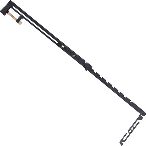 Support de lanterne de camping avec perche suspendue, support de charge de 1,5 kg, en acier inoxydable, télescopique, pour bureau de 0 à 28 mm d'épaisseur. (1/5)