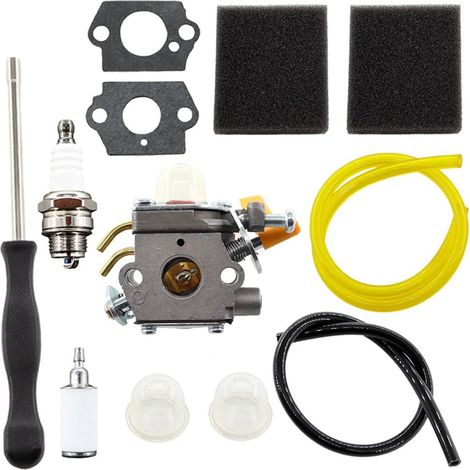 Kit de + Filtre à air pour Ryobi Homelite 308054077 BC30 CS30 SS30 TP30 TP26 EX26 CS26 SS26 Coupe-Corde Débroussailleuse soufflante 308054015 308054028 308054034 309368003 985624001 (1/5)