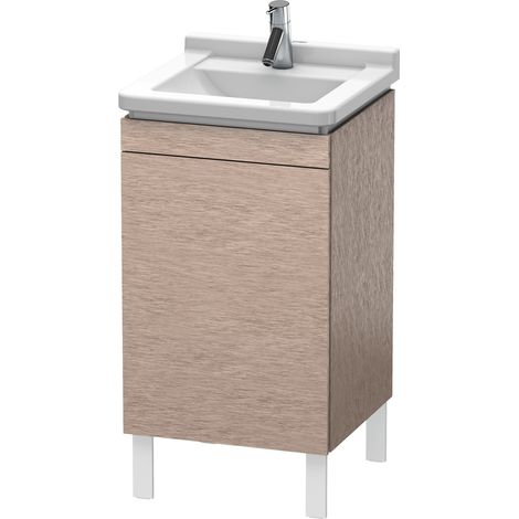 Mobiletto Duravit L-Cube Vanity verticale, 1 sportello, incernierato a destra, 460 mm, per Starck 3 030348, colorazione: quercia cashmere impiallacciato in vero legno - LC6169R1111 (1/4)