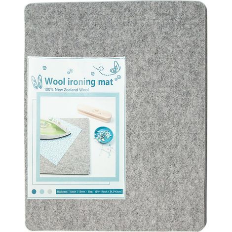 Tapis de repassage en laine 13,5 x 17 pouces, petite table à repasser portable, accessoires de repassage (1/5)