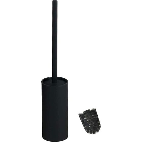 Brosse WC sur Pied en Acier Inoxydable pour décoration de Salle de Bain (Noir) (1/5)