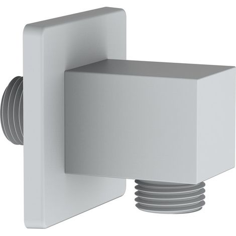 Presa acqua quadrata realizzata in ottone finitura bianco (1/2)