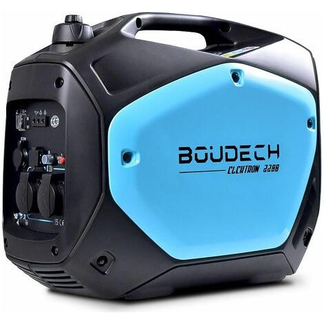 BOUDECH - Elektron 2200 - Generador inversor digital de 2KW/4HP con motor OHV de 4 tiempos, grupo generador de 2200W de ahorro de energa (1/5)