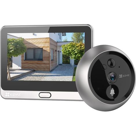 SPIONCINO DIGITALE PER PORTE 'DP2 2K' EZVIZ risoluzione 2K 3MP - / colore argento - EZVIZ