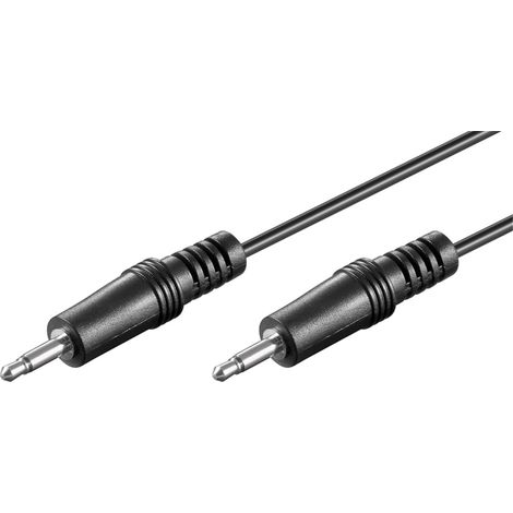 Cavo di collegamento audio AUX, 3,5 mm mono, Spina 3,5 mm (2-pin, mono)  Spina 3,5 mm (2-pin, mono). Lunghezza del Cavo 1.5 m (1/2)