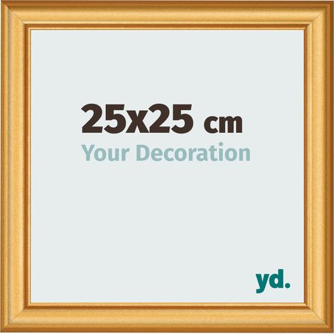 yd. - Cadre photo 25x25 - Or Mat - MDF - Lazio
