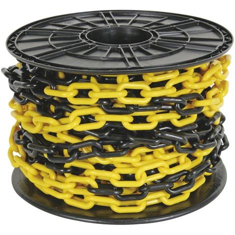 Perel Catena di sicurezza versatile gialla e nera 25m