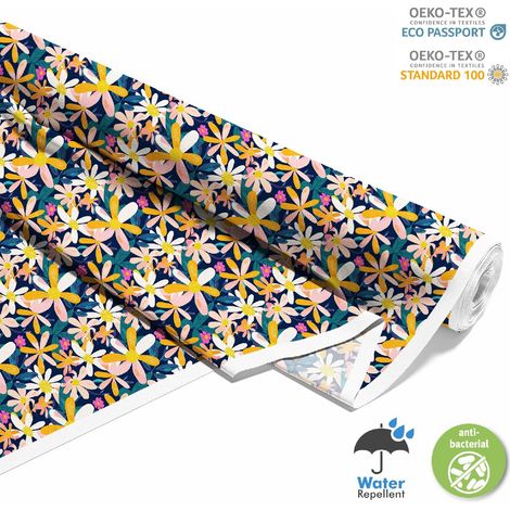 OUTDOOR DEKOSTOFFE OXFORD - Motiv Blumen I DX5266