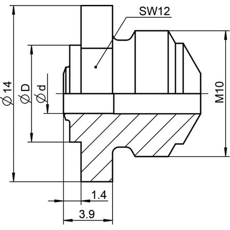 Pièce de rechange Gesipa embouchure 17/31 MB POWERBIRD (1/2)