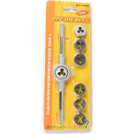 Jeu de clés à molette multifonctions, jeu de clés à molette, jeu de tarauds à vis, Kit d'outils manuels de coupe , 8pièces (1/5)