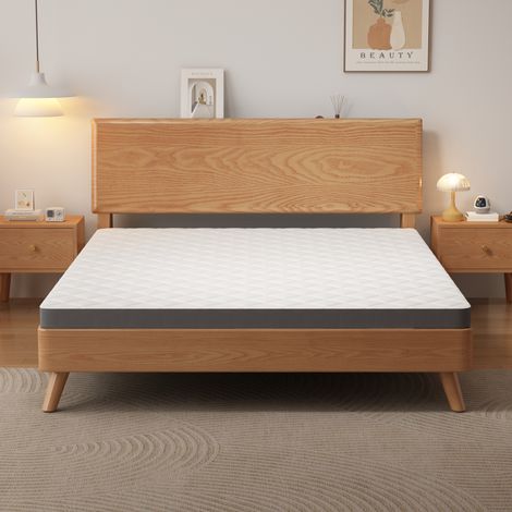 Matelas confortable H3, fermeté moyenne, certification Oeko-TEX, hauteur 7cm, taille 160cm × 200cm, fabriqué en Chine, mousse gaufrée à sept zones, soutien efficace de la taille (1/5)