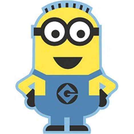 Tapis minions - jaune et bleu - 80 cm x 100 cm (1/2)