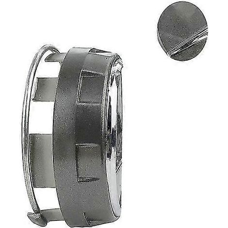 Lot de 4 enjoliveurs de roue surélevés noirs et rouges de 75 mm pour Mercedes-Benz AMG (A0004000900), gris (1/5)