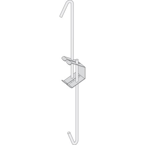 Eurocoustic St Gobain – Suspente réglable 90 à 120 mm – boîte de 100 pièces – capacité de charge 30 kg – pour plafonds suspendus