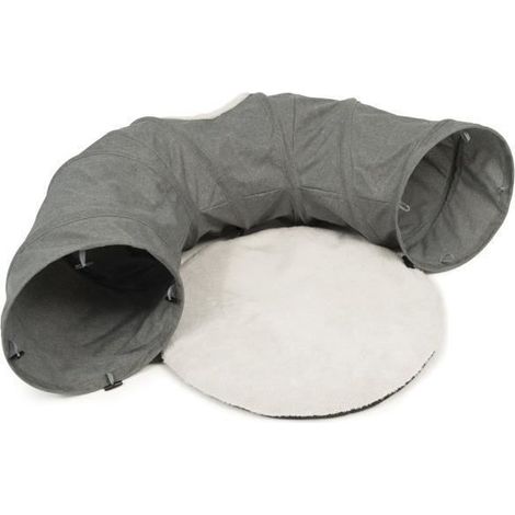 Vesper Tunnel de jeu gris pour chat durable et pratique (1/5)