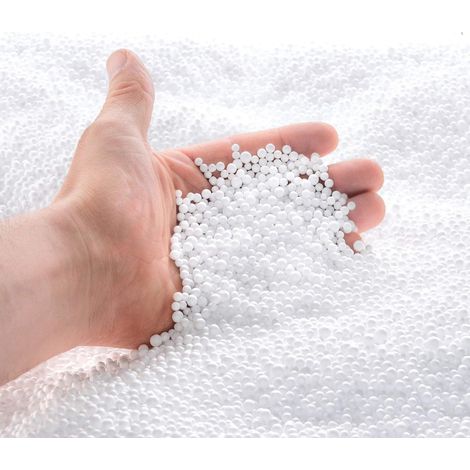 Perles Polystyrène EPS - 50 Litres - Mousse Premium - Remplissage Sacs et Poufs - Usage Intérieur - Diamètre 1-3mm (1/5)