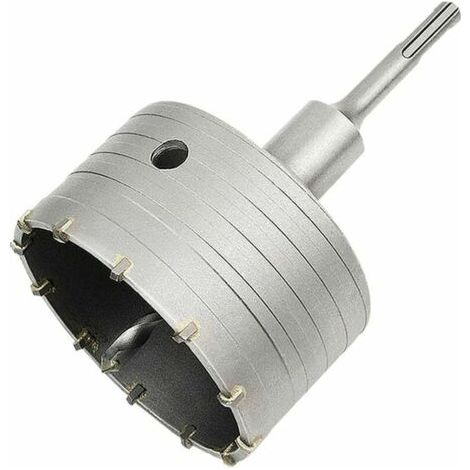 Scie à Cloche Trépan Béton avec Adaptateur SDS Plus 110 mm, Pour Brique Béton Ciment Pierre (100mm+110mm SDS Plus Adaptateur) (1/5)