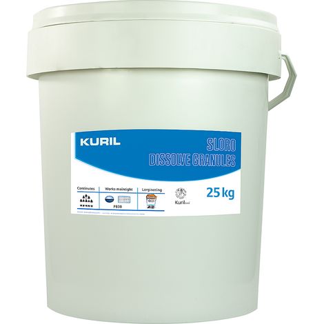 Cloro granulado lento ION PURE 25 kg – Mantenimiento prolongado del agua de piscina