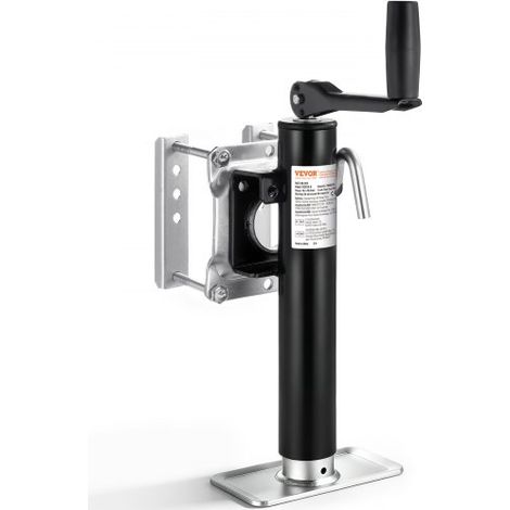 VEVOR Gato para Remolque, Capacidad de Carga Dinámica de 907 kg, Gato para Remolque con Pernos Soporte de Elevación de 254 mm con Manija para Remolque de RV, Remolque para Yates, Remolque Utilitario (1/5)