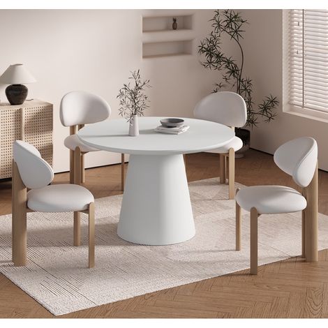 Table à manger ronde en fibre de ciment 120cm RITA (1/5)
