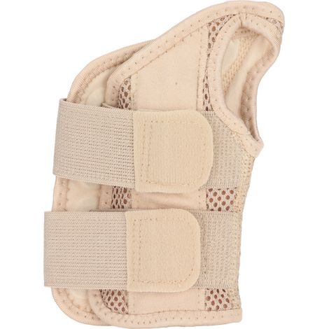 Attelle de poignet pour la main droite, conçue pour protéger les gaines tendineuses, les entorses articulaires, assurer la fixation et le soutien, et appliquer une pression. (1/5)